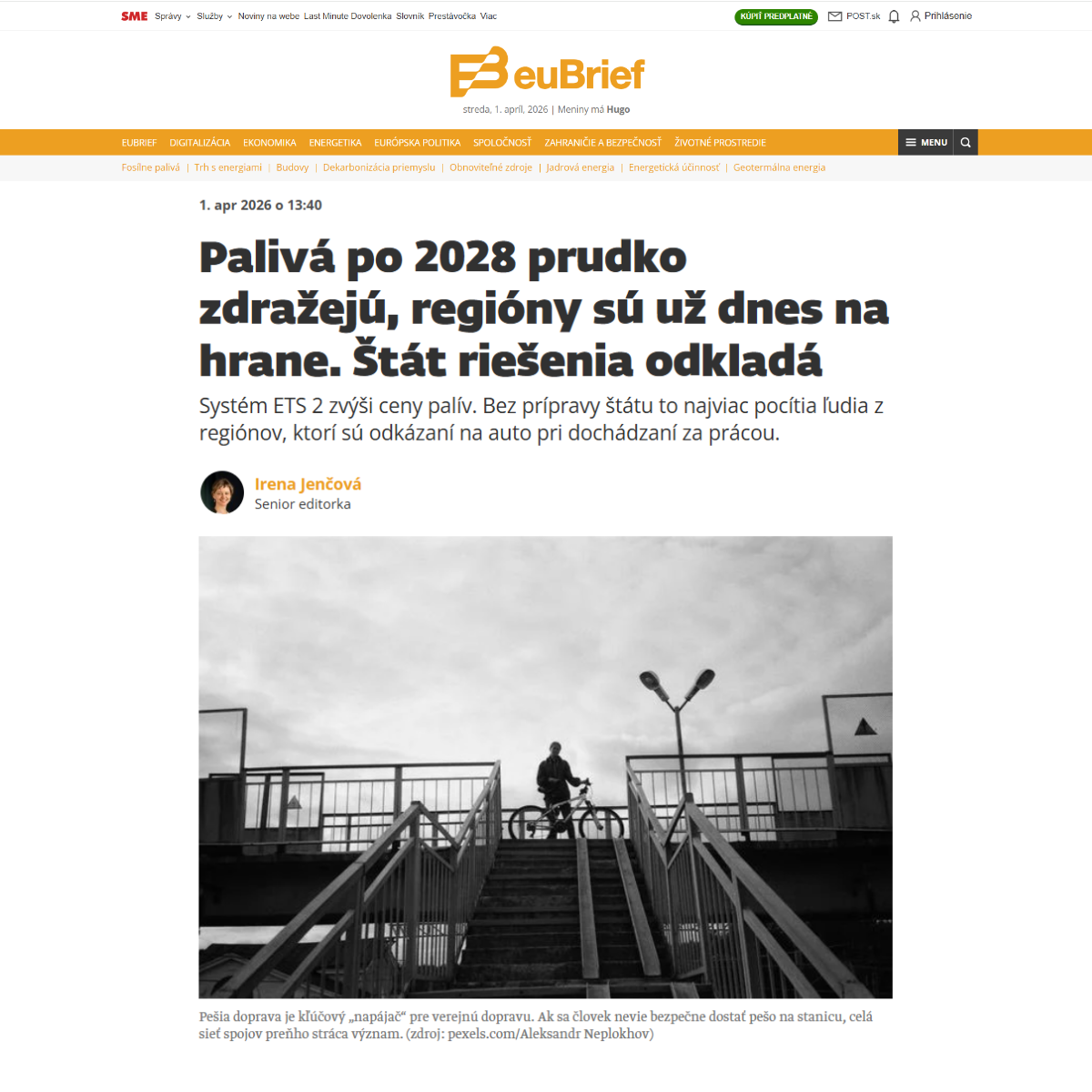 Rast cien dopravy a sociálne dopady: Patrik Gažo v článku euBrief