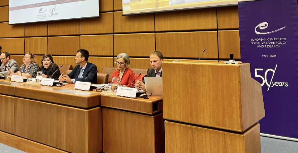 Marta Kahancová and Martin Kahanec at the International Conference of European Centre for Social Welfare Policy and Research