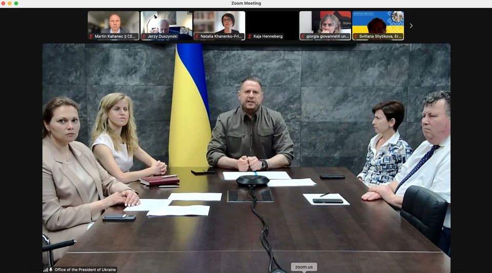 Martin Kahanec diskutoval na pôde Kancelárie prezidenta Ukrajiny o ceste k mieru